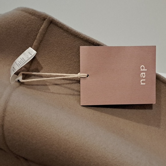 Ana Hooded Wool Cashmere Coat (Bone/Beige) - NAP Loungewear - Picture 12 of 13